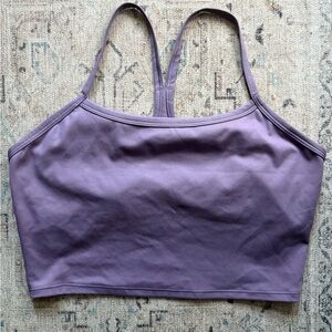 GAPfit lavender athletic top with built in bra.